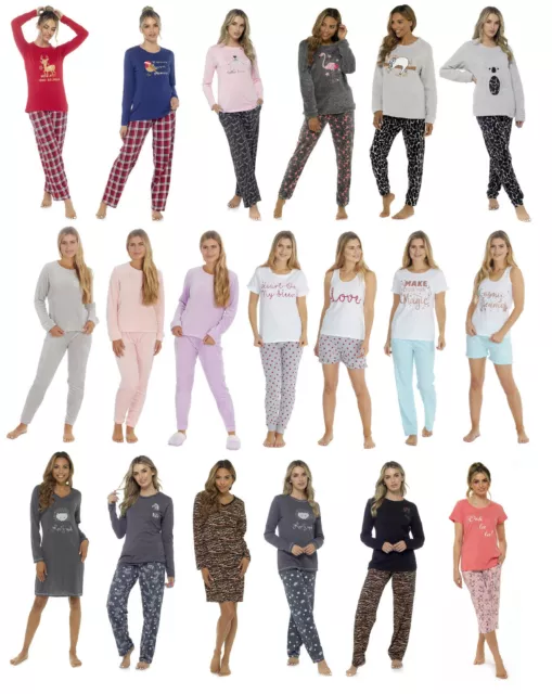 Ladies da Donna Notte Gamma Nuovo Set Pigiama di Pj Camicia Abbigliamento Comodo