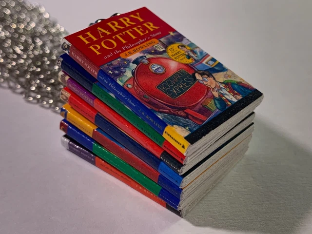 HANDMADE MINIATURE HARRY Potter Book Pendant Necklace Choose