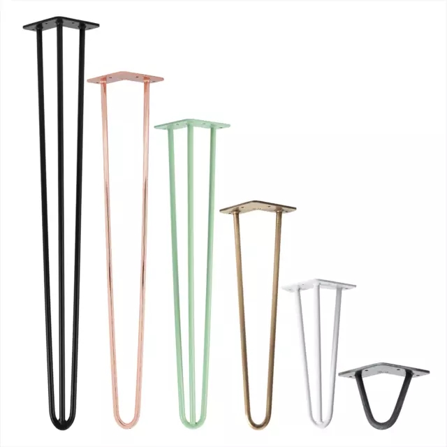 4x Hairpin Legs Tischbeine Tischkufen Haarnadelbeine Tischgestell Esstisch DIY 3