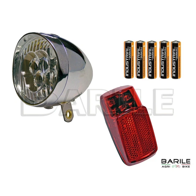 Fanale Anteriore Per E-bike 70 Lux, 6V-48V, Certificato ECE StVZO, Resistente All'acqua