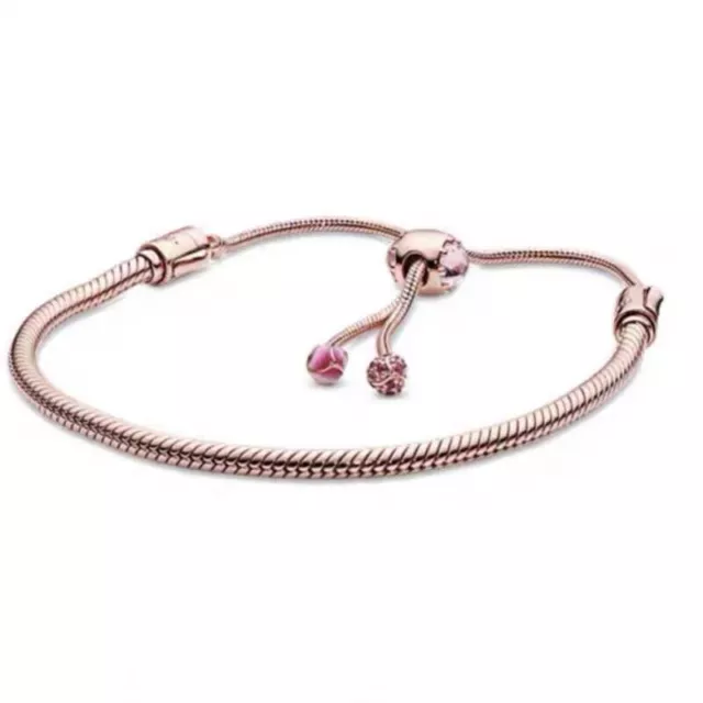 NEW Authentic PANDORA Rose gold snake bone bracelet