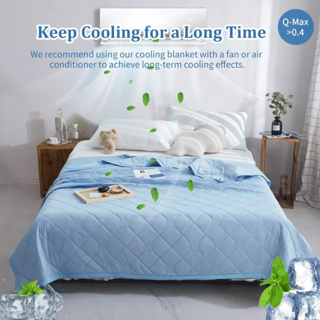 Cooling Blanket Solid Color Soft Lightweight Throw Summer Bedding Set Soft Rug 2