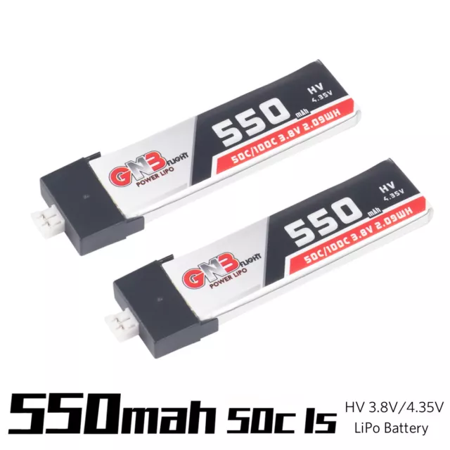 2 St 550mah Lipo Batterie 1s Hv 3,8v 50c Für Inductrix Fpv Plus Tiny 7 Fpv Drone