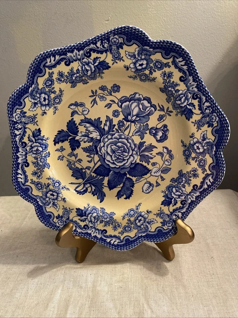 SPODE BLUE ROOM Garden Collection Blue Yellow Blue Rose
