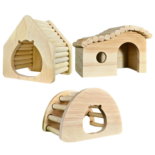 Hamsterhaus Aus Holz, Versteck, Spielplatz, Hütte, Kletterspielzeug für