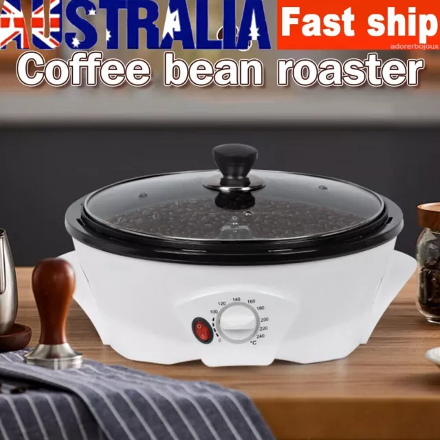 Electric Coffee Roaster Home Coffee Bean Non-Stick Roasting Baking Machine 220V