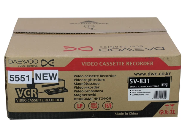 Daewoo SV-831 | VHS video recorder | NEW IN BOX