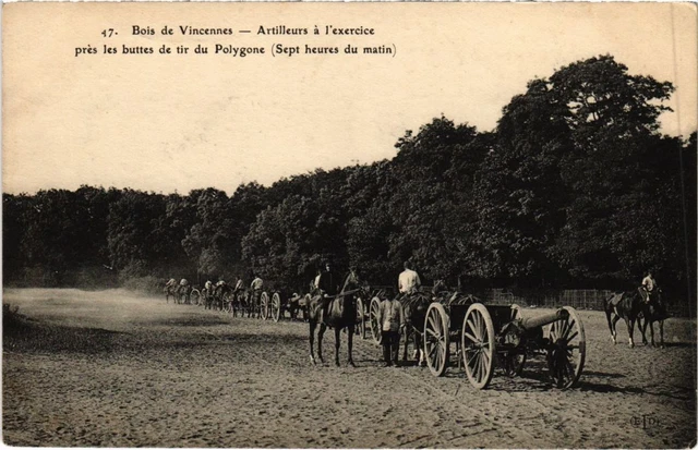 CPA AK Vincennes Artilleurs a l'exercice FRANCE (1283164)
