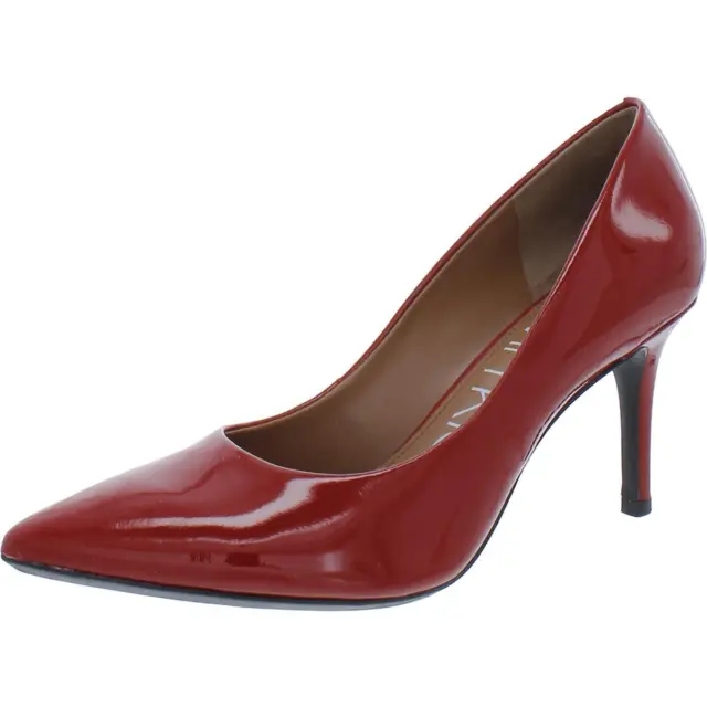 Calvin Klein Womens Gayle Red Pointed Toe Pumps Shoes 7.5 Medium (B,M) BHFO 5741