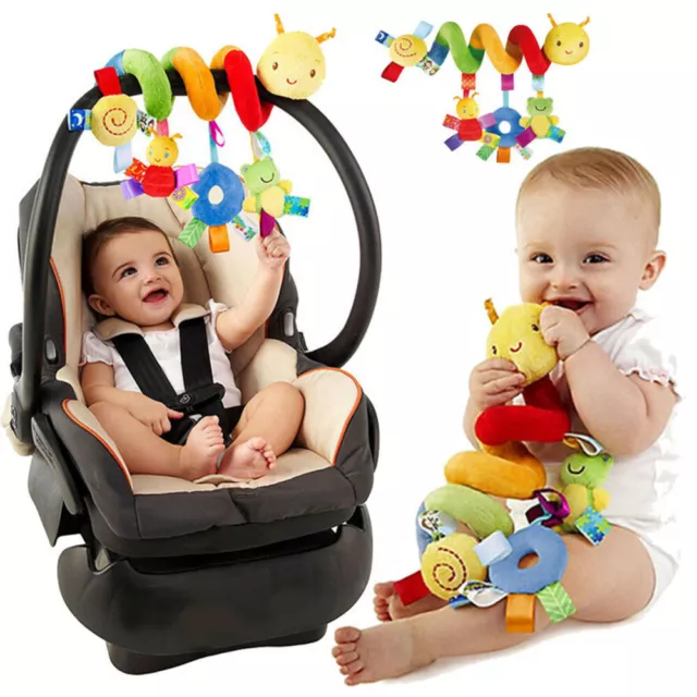 Newborn Baby Bed Stroller Rattle Soft Plush Mobile Toy Kids Ring Bell Crib Doll