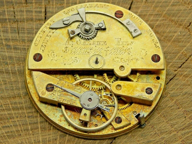 Mouvement De Montre De Poche E Howard Série N – Vintage Années 1880, Pour Pièces/réparation