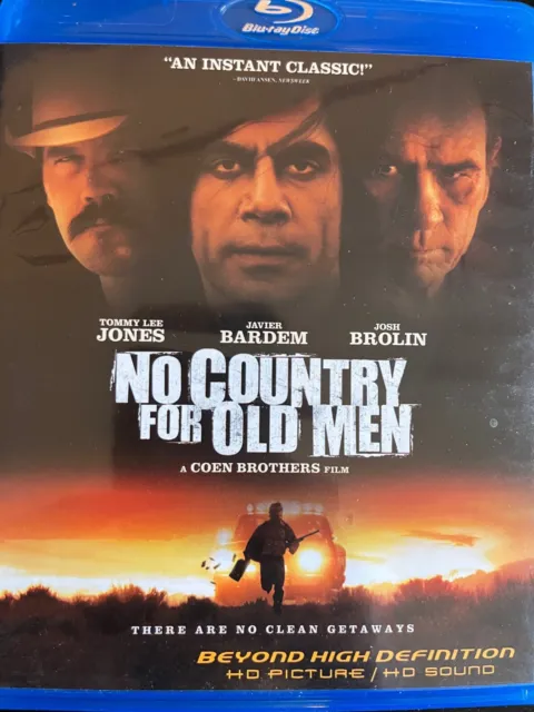 NO COUNTRY FOR OLD MEN (2007) BLURAY Joel Ethan Coen Brothers AS NEW! *Region A*