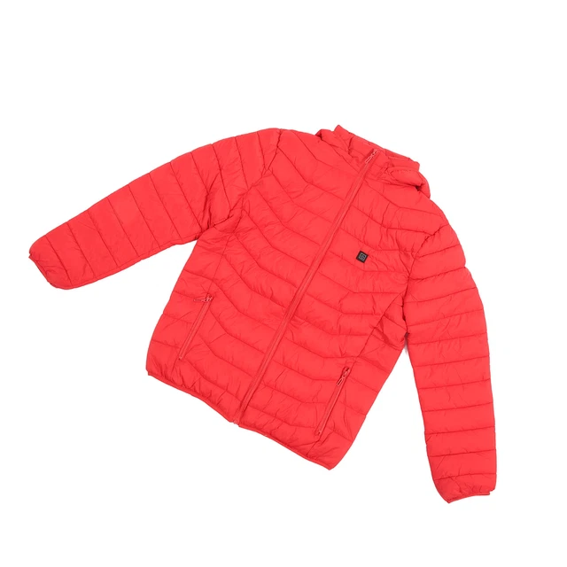 (XL) Heated Hooded Jacket 3 Temperature Gears To Keep You Warm Single