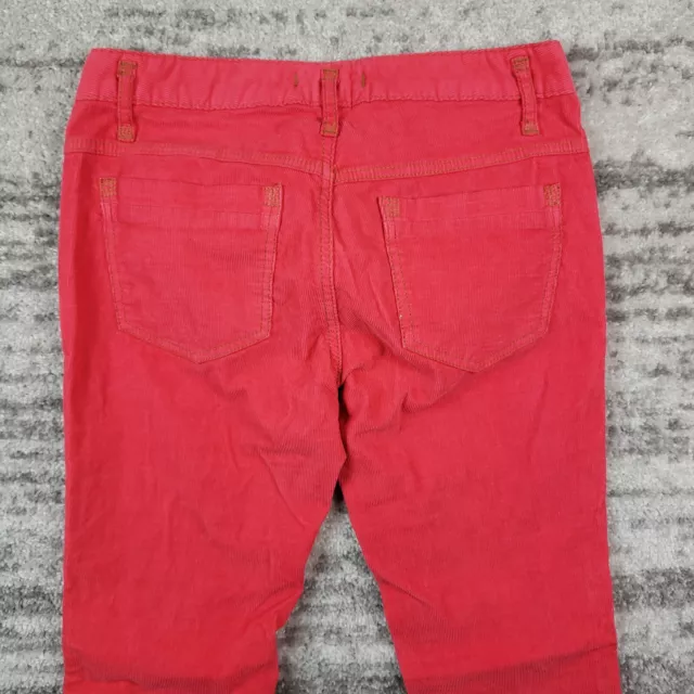 Free People Corduroy Pants Womens Sz 28 Mid Rise Skinny Pink