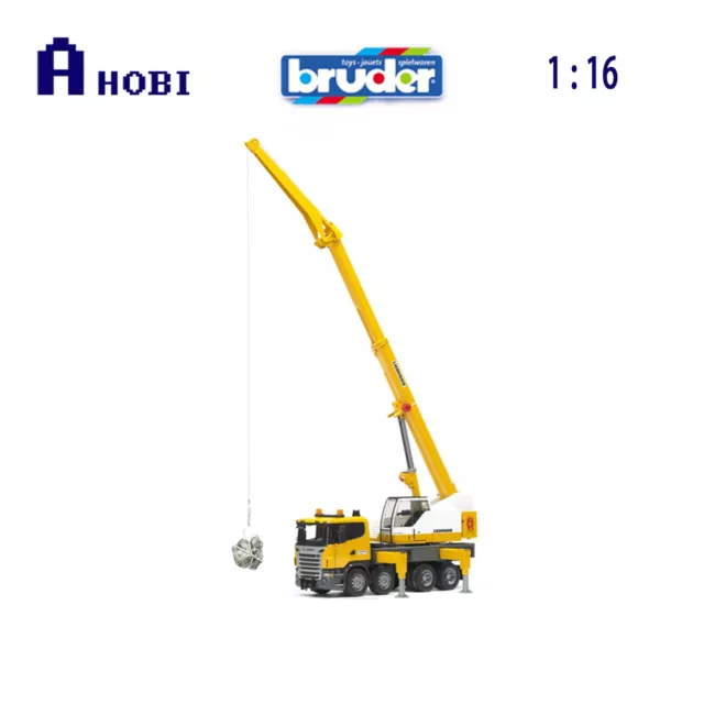 Bruder 1:16 Scale Scania R-Series Liebherr Crane Truck With Light & Sound