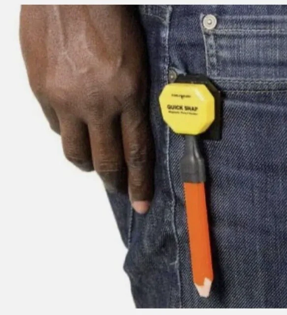 MagnoGrip Quick Snap Magnetic Pencil Holder W/ Belt Clip Carpenter Writing Instr MagnoGrip Quick Snap Magnetic Pencil Holder W/ Belt Clip Carpenter Writing Instr