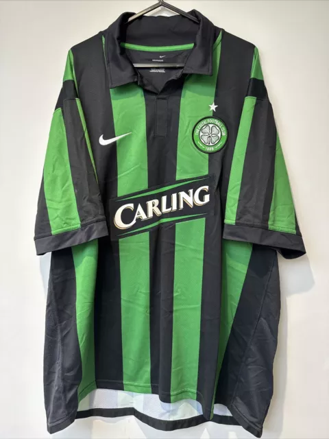 Original Celtic 2006/07 Away Football Shirt Mens Nike XL Carling Sponsor