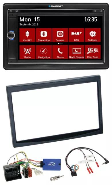 Blaupunkt Lenkrad DAB TMC 2DIN USB Bluetooth Navigation für Citroen C2 C3 Berlin