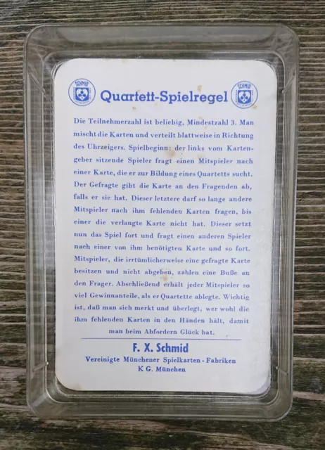 F. X. Schmidt München Spielkarten Karten Quartett Micky Maus´ Abenteuer komplett 3