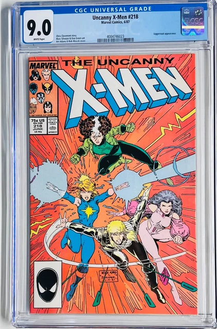 Uncanny X-Men #218 CGC 9.0 Juggernaut Appearance-Chris Claremont Story-Good $$