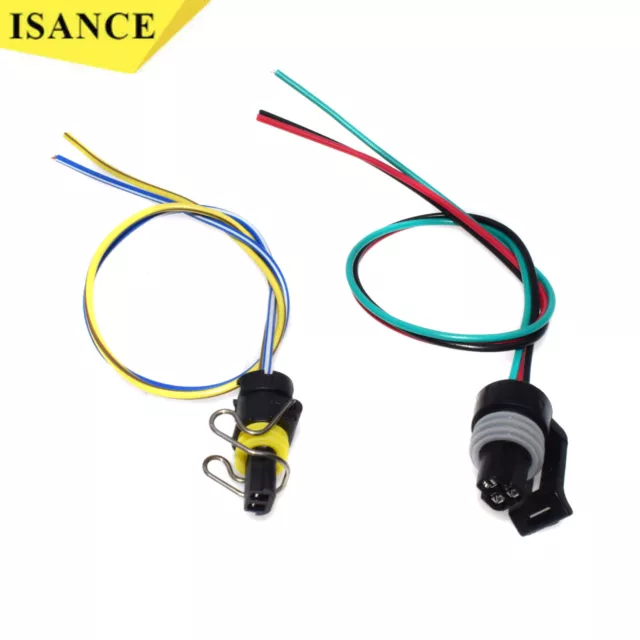 2Pcs Turbo VGT Solenoid & IPR Pigtail Connector For Ford Powerstroke 6.0L Diesel