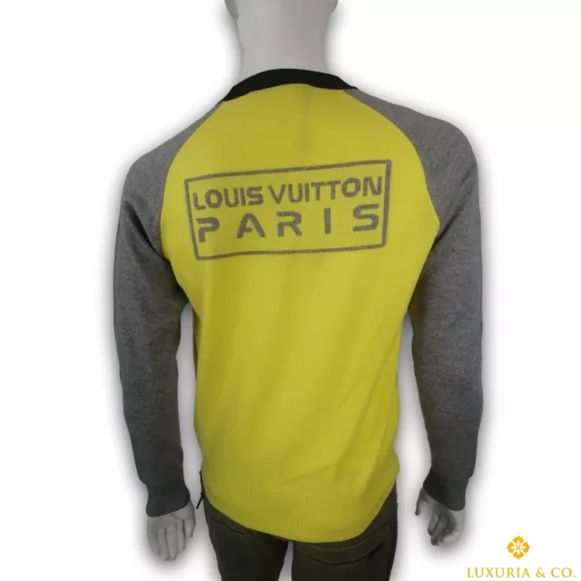 Louis Vuitton Men's Gray Cotton Polyamide Scuba Style Sweater With  Reflective Print – Luxuria & Co.