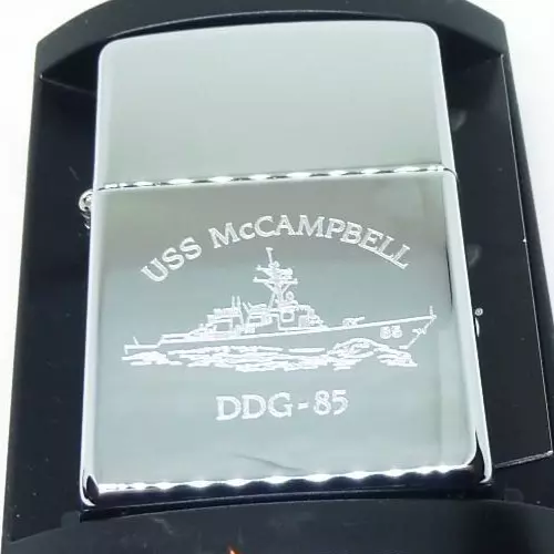 Zippo lighter vintage USS McCAMPBELL DDG-85 US Navy destroyer design unused