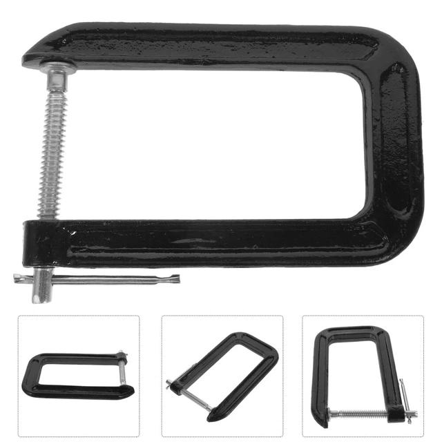 Morsetto a C, 50-100 mm, morsetto a C per la lavorazione del legno, per il montaggio di morsetti a G, resistenti per lavorazione del legno e saldatura (0-85 mm