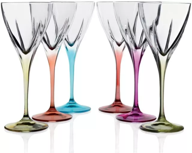 Rcr Fusión Color, Set 6 Copas de Vino 21 CL Crystal Vidrio, Productos En Italy