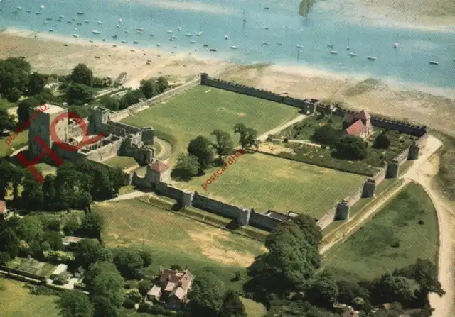 Picture Postcard:-Portchester Castle, Air View from South-West