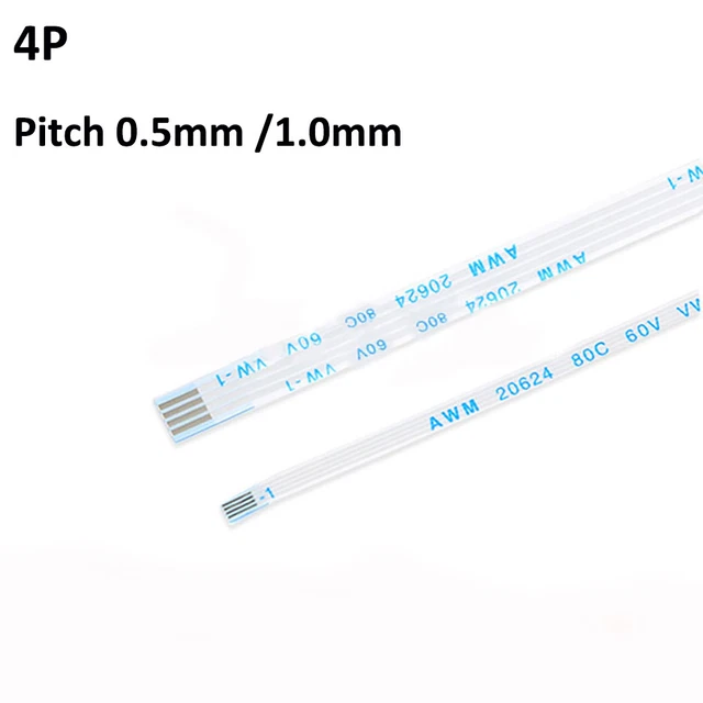 FFC Lunghezza Variabile Cavo Piatto FFC/FPC Passo 0.5mm 1mm - 24/20/18 Pin, Lunghezza 6-40 Cm, 80°C 60V Cavo Flessibile Per Display