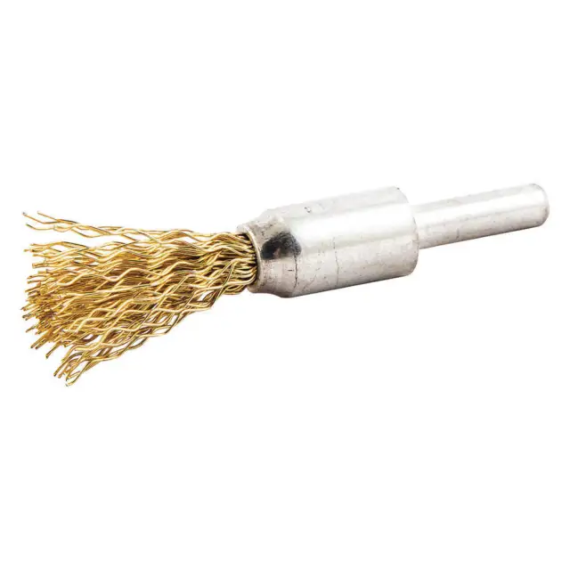 GRAINGER APPROVED 78072705321 End Brush,Shank 1/4",Wire 0.020" dia.