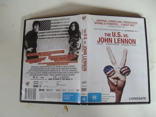 The US Vs John Lennon DVD Documentary The Beatles Movie New Sealed Region 4
