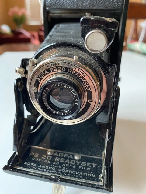 Cámara fotográfica fuelle plegable Ansco AGFA PB 20 readyset