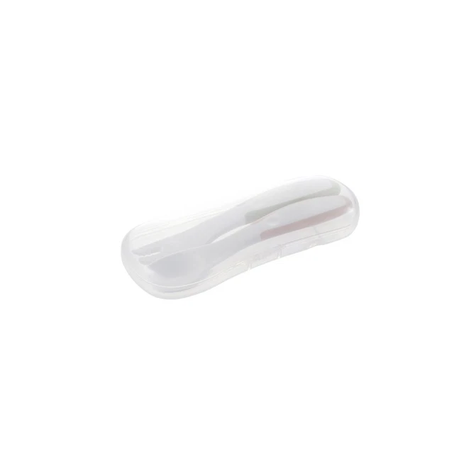 Juego de tenedor de cuchara con estuche para palillos Richell Try