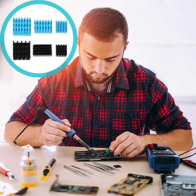6 pz dissipatore di calore TPM chip riscaldamento radiatore alluminio radiatore metallo
