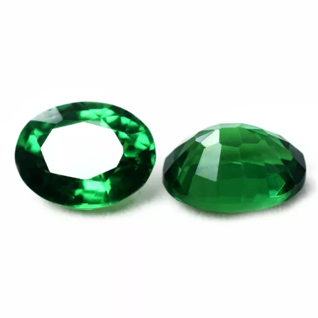 18 Ct Naturel Tsavorite Grenat Vert Ovale CERTIFIÉ Paire de pierres... 3