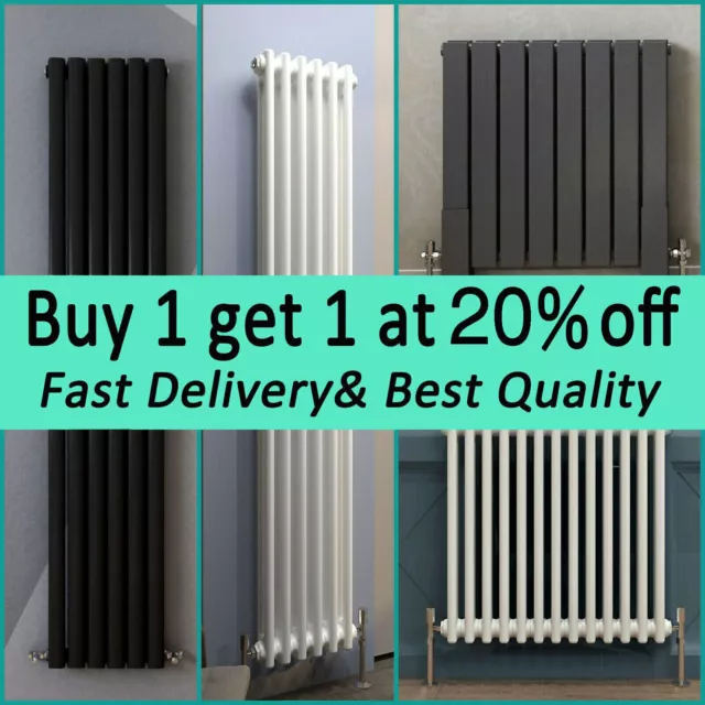 Vertical Horizontal Central Heating Radiator Traditional Oval Column Flat Panel