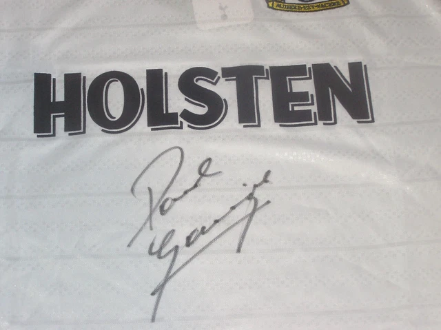 Maillot De Foot Signé Paul Gascoigne, Finale Coupe 1991, Tottenham Hotspur