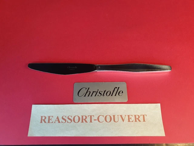 Lot De 7 Couteaux De Table Christofle - Métal Argenté - 20 Cm - Orfèvrerie Française