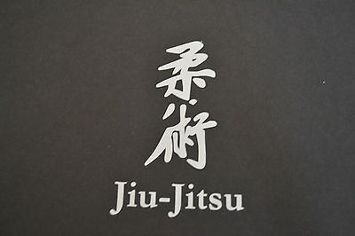 15cm Bianco Misto Arti Marziali Jiu-Jitsu Adesivo Decalcomania MUAY THAI MMA FIGHTER