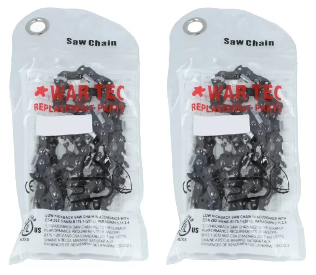 Chainsaw Chain Pack Of 2 3/8 Pitch 043 or 1.1mm Gauge 44 Drive link DL GHS 2176