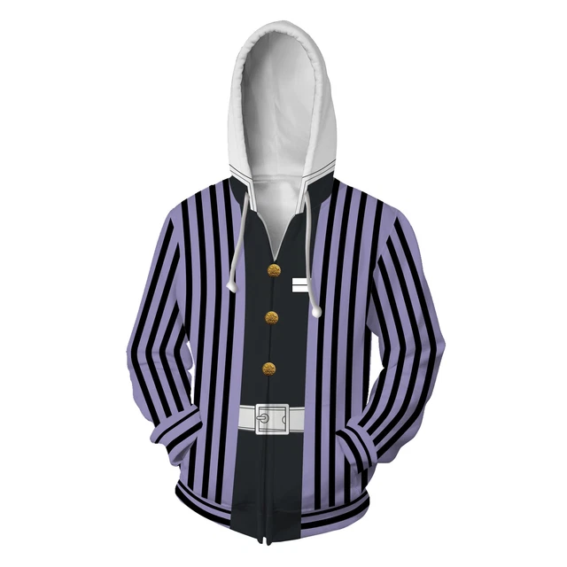 Demon Slayer:Kimetsu no Yaiba Iguro Obanai Hoodie Jacket Coat Cosplay Swearshirt