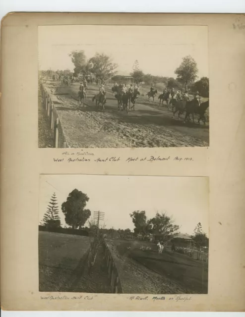 West Australian Hunt Club & Perth Government House. Horses, hounds & guns. 1913