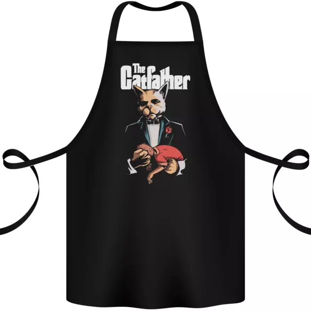 The Cat Father Funny Parody Cotton Apron 100% Organic