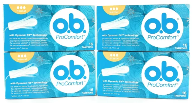 O.B. Pro Comfort Tampons Light days, Normal and Super 64PCS 3