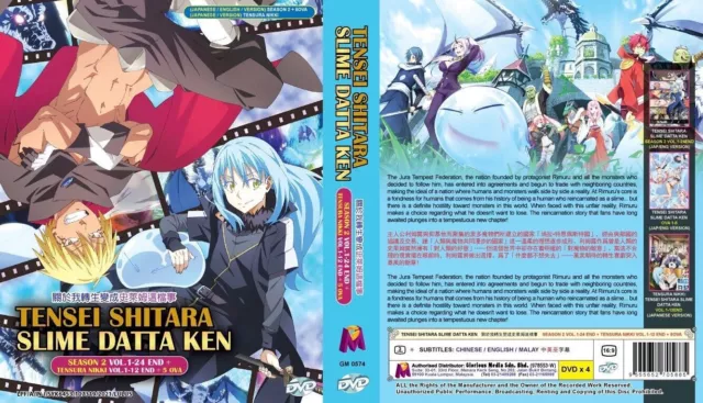 ENGLISH DUBBED TENSEI Shitara Slime Datta Ken SEASON 2 + Slime Diaries +  5OVA $40.32 - PicClick AU