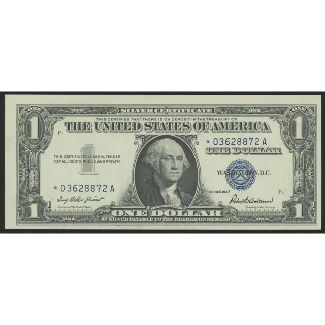 1957  $1 Dollar Bill Silver Certificate STAR Note FREE SHIPPING VG/VF