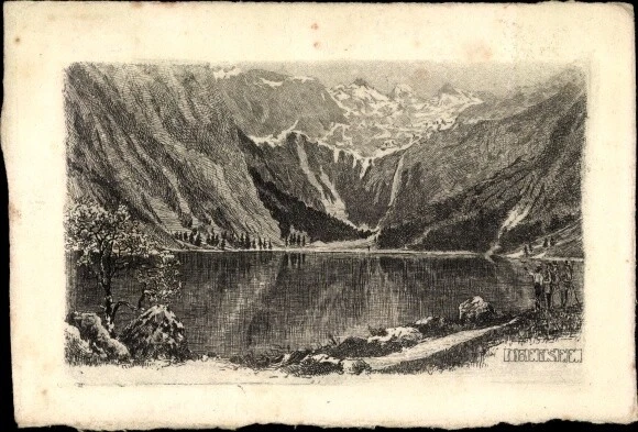 Künstler Ak Bad Reichenhall in Oberbayern, Obersee - 3748501