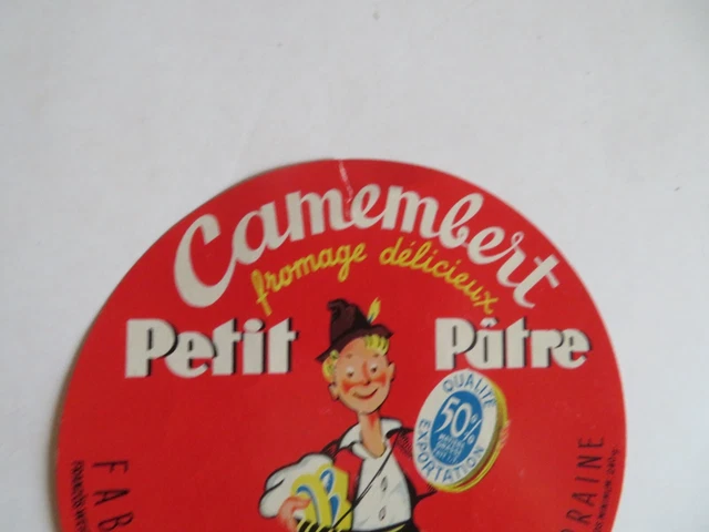 Lot De 5 étiquettes Anciennes De Camembert – Collection Artisanale